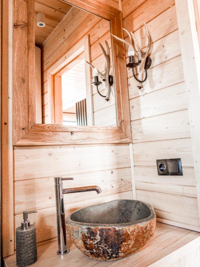 Osada Janosika Jacuzzi Drewniany Domek Na Odludziu Klikuszowa Luaran gambar